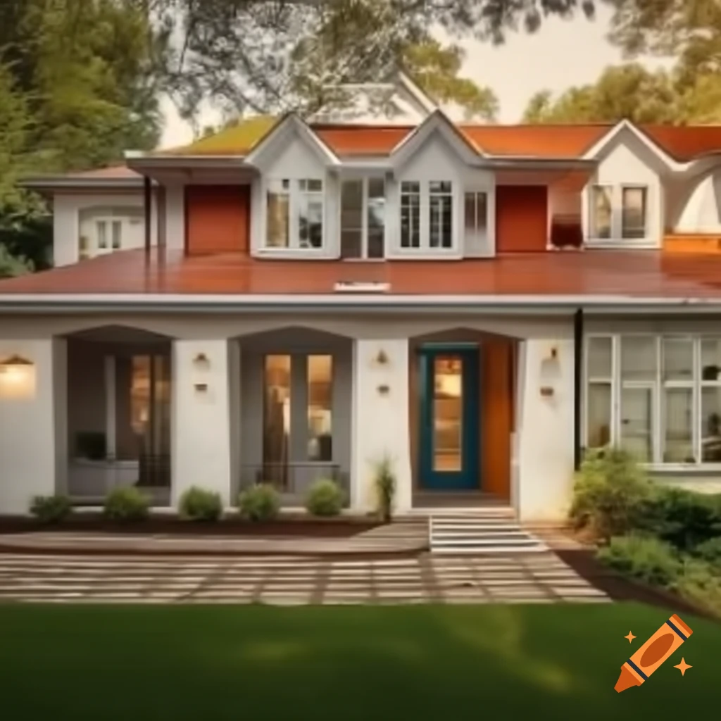 Beautiful suburban home in a residential neighborhood
