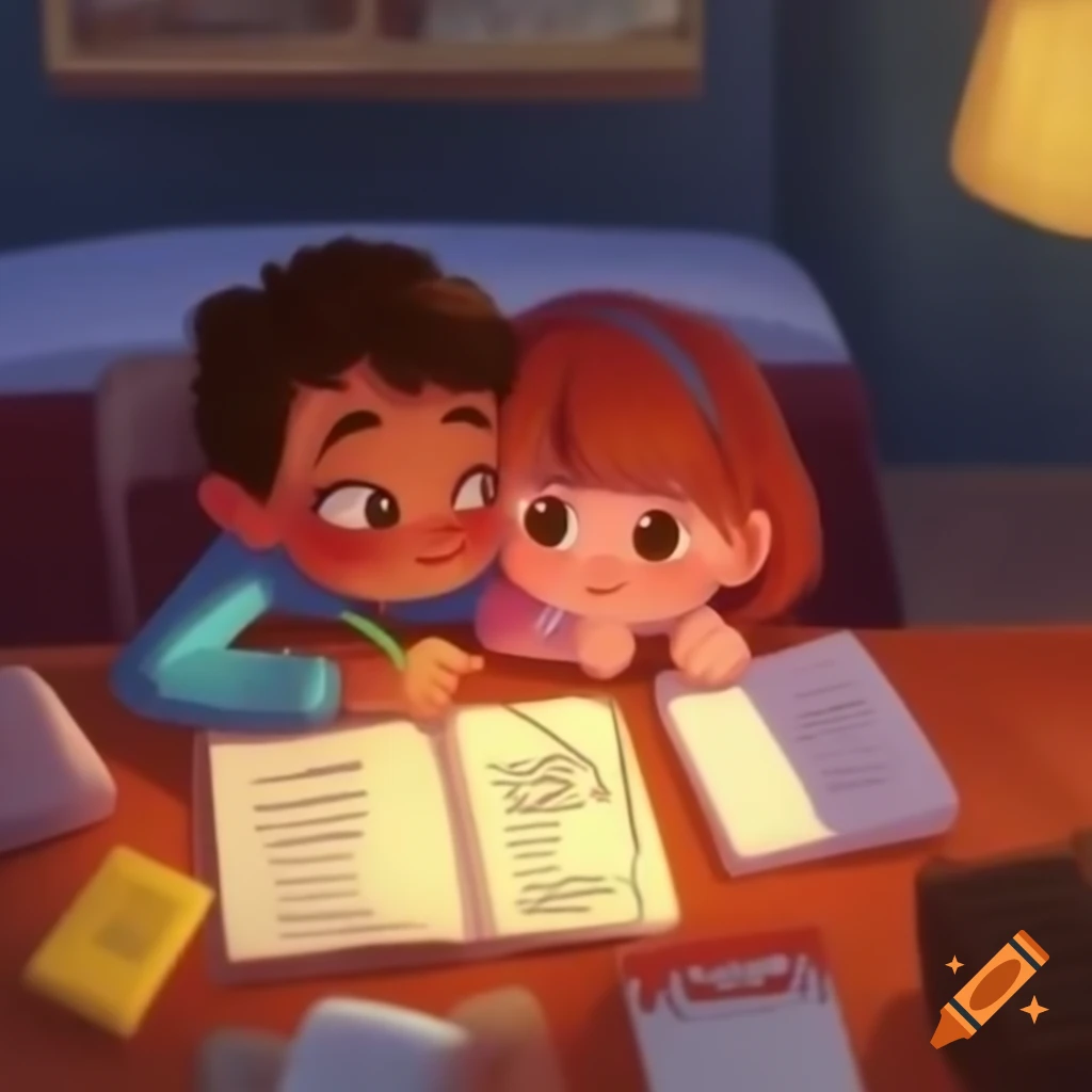 Girl blushing while receiving love letter from a boy