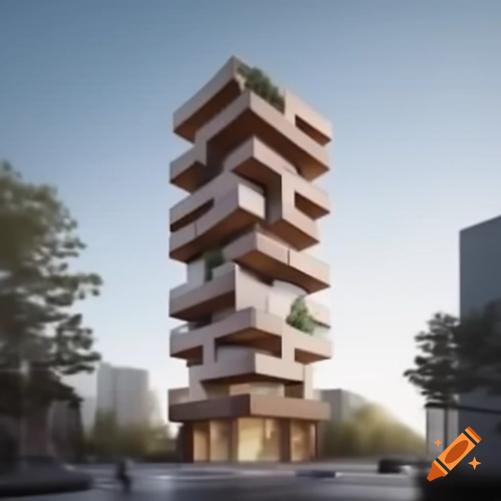 Building shaped like a canvas