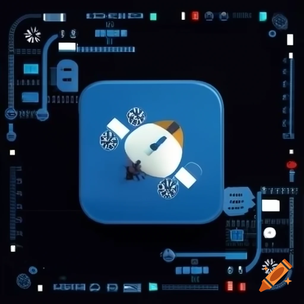 Spaceship radar screen interface design