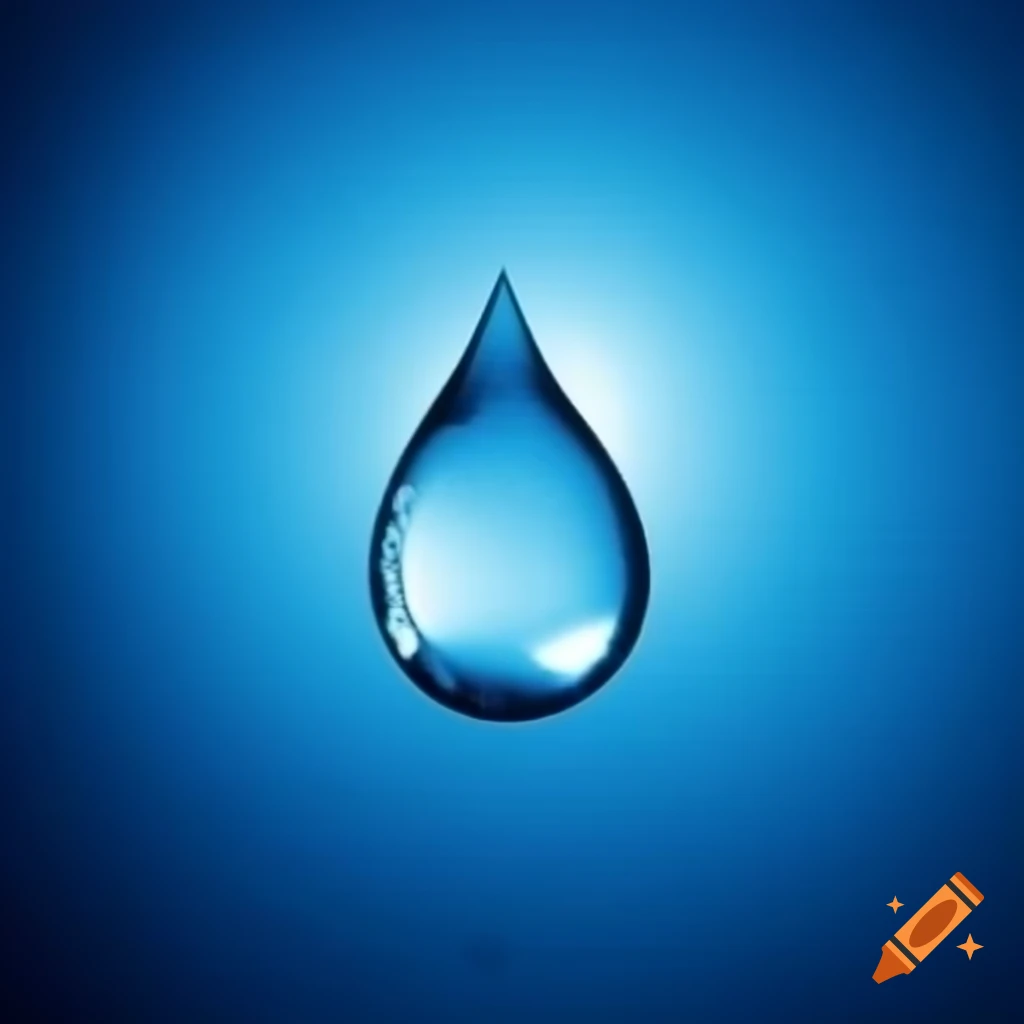 Close-up of a large water droplet