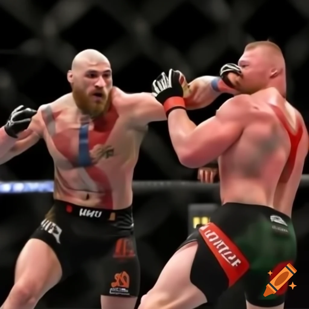 Kratos engaged in battle with Brock Lesnar
