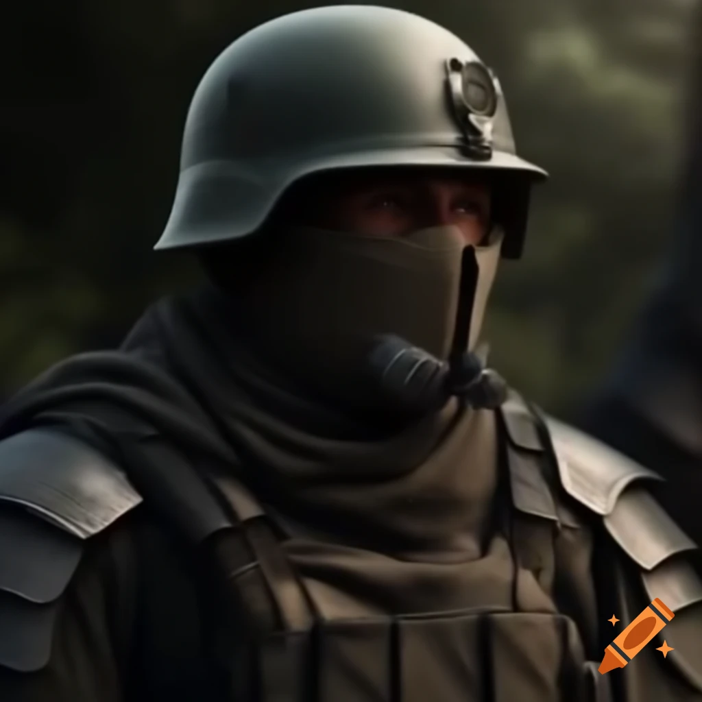 Gratasnian soldier in armored Colombian attire