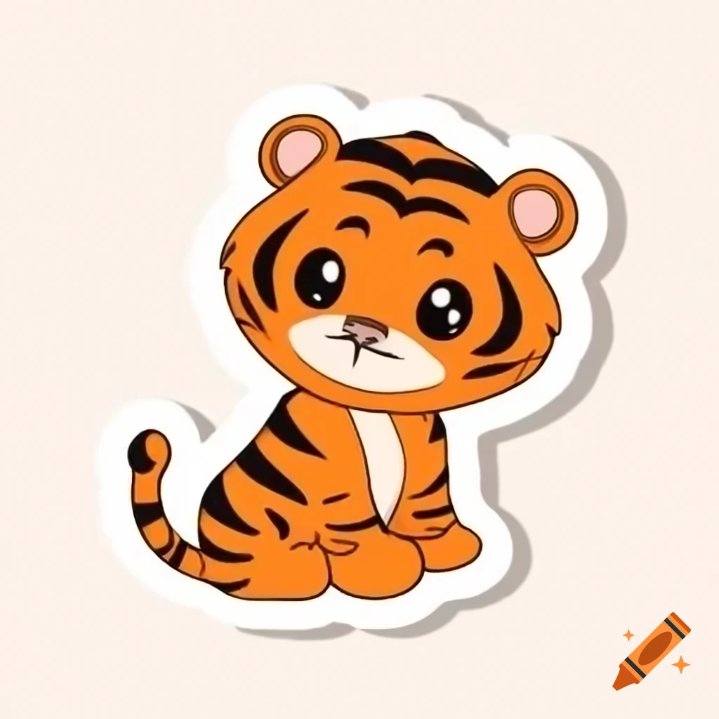 Cute Cartoon Tiger Illustration On Craiyon cute-cartoon-tiger-illustration-on-craiyon
