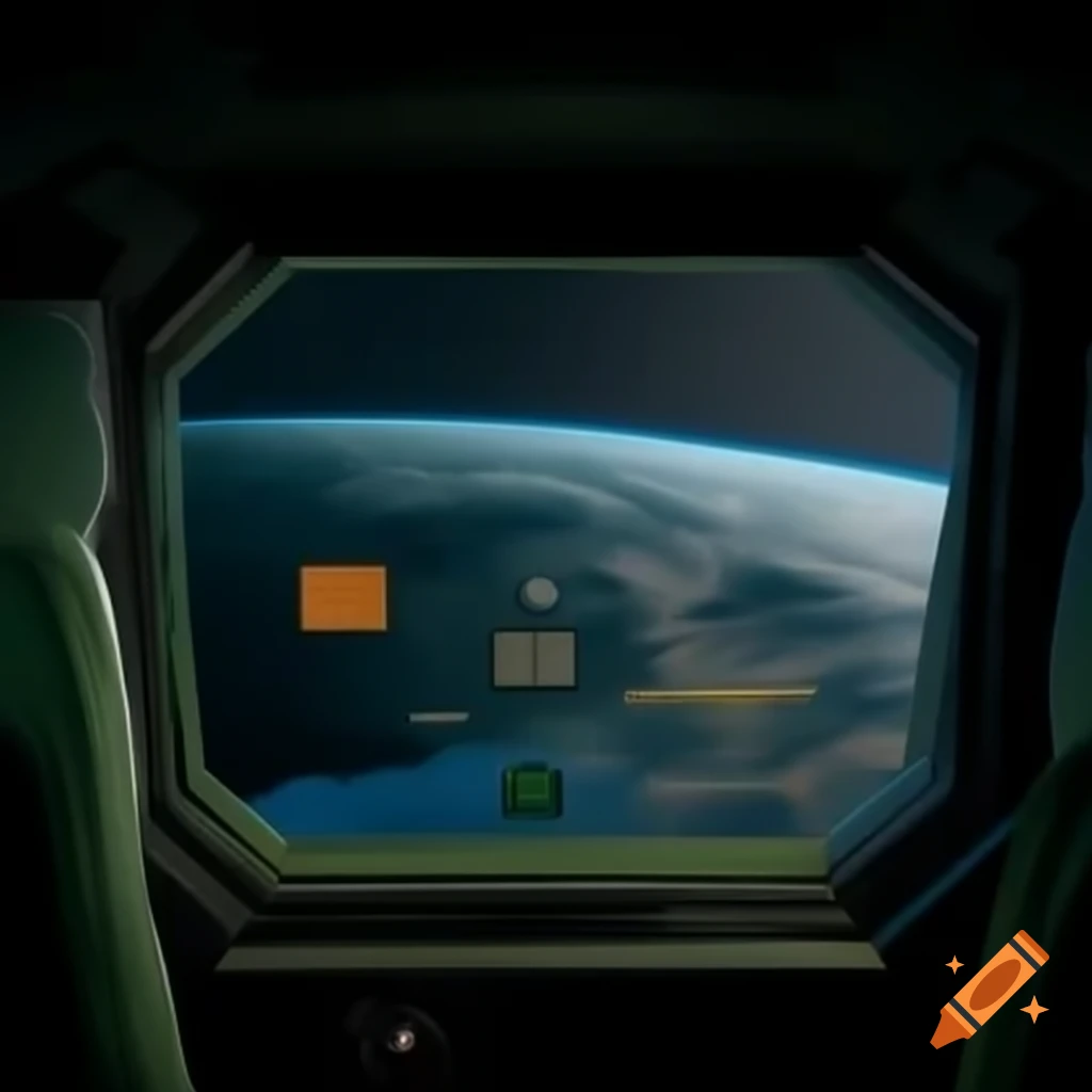 Interface rectangle of a space cockpit window stream