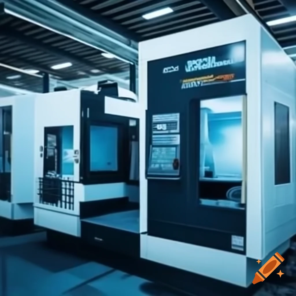 CNC machines in a manufacturing environment