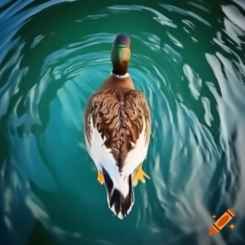 Duck viewed from above