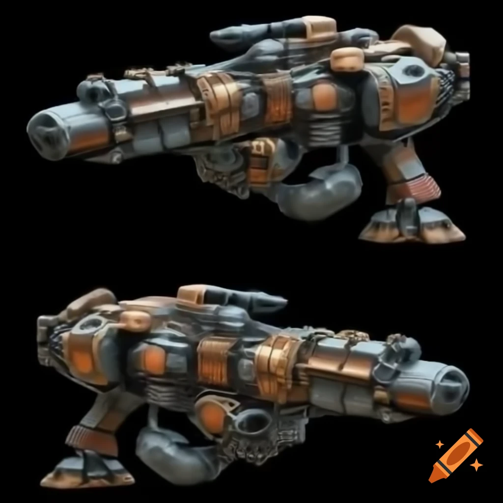 Detailed designs of mech fire weapons