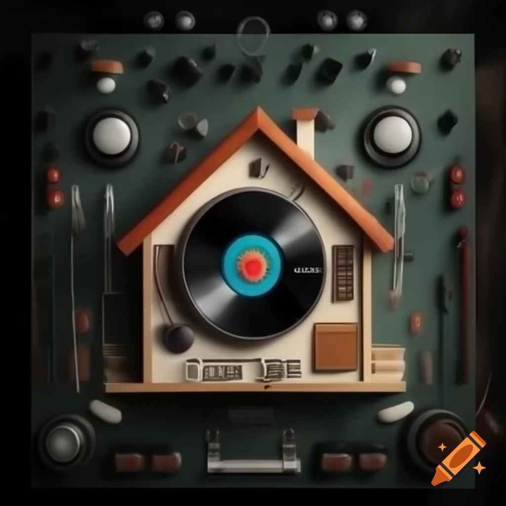 Record label artwork for house music DJ set