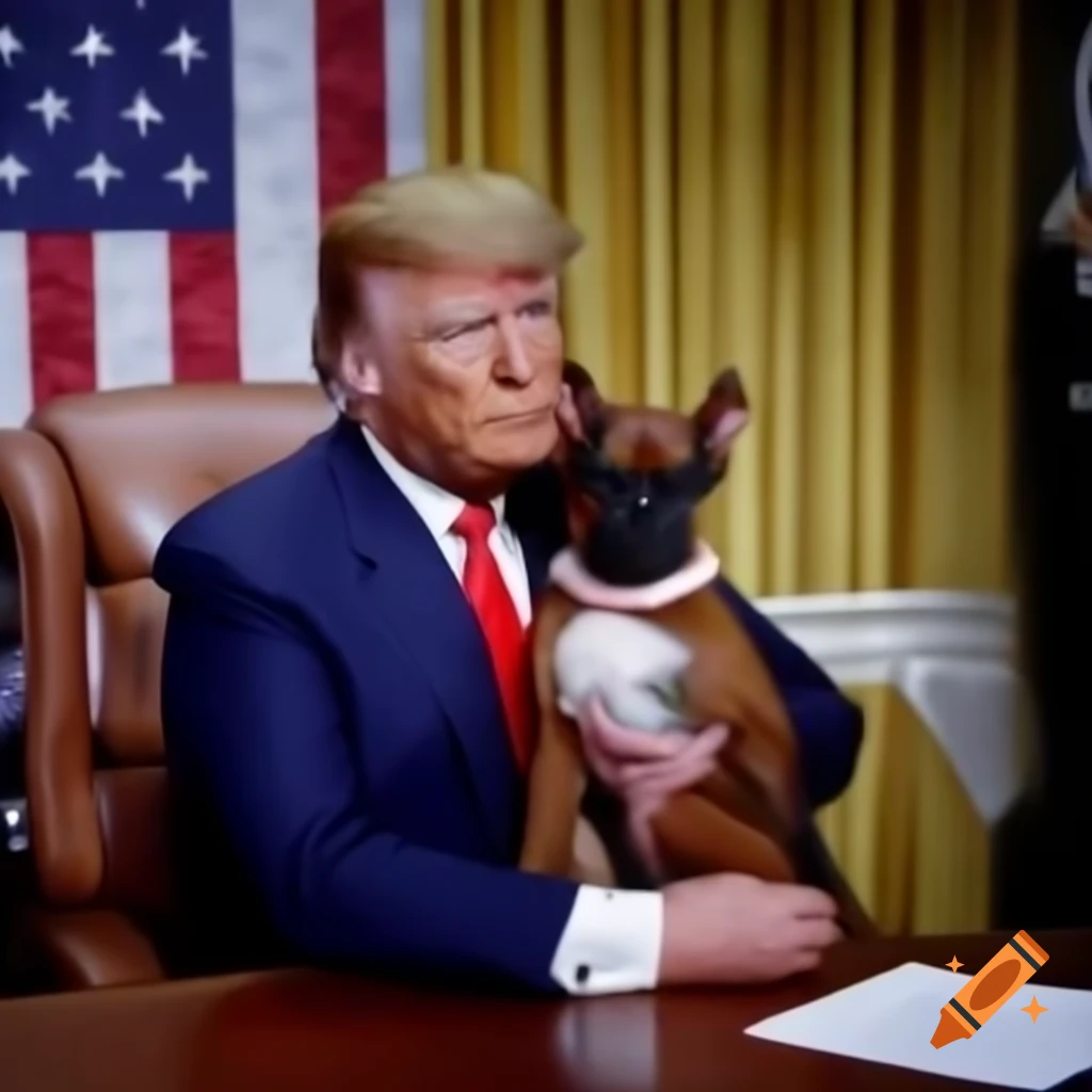 Satirical ad campaign featuring Donald Trump as dog food