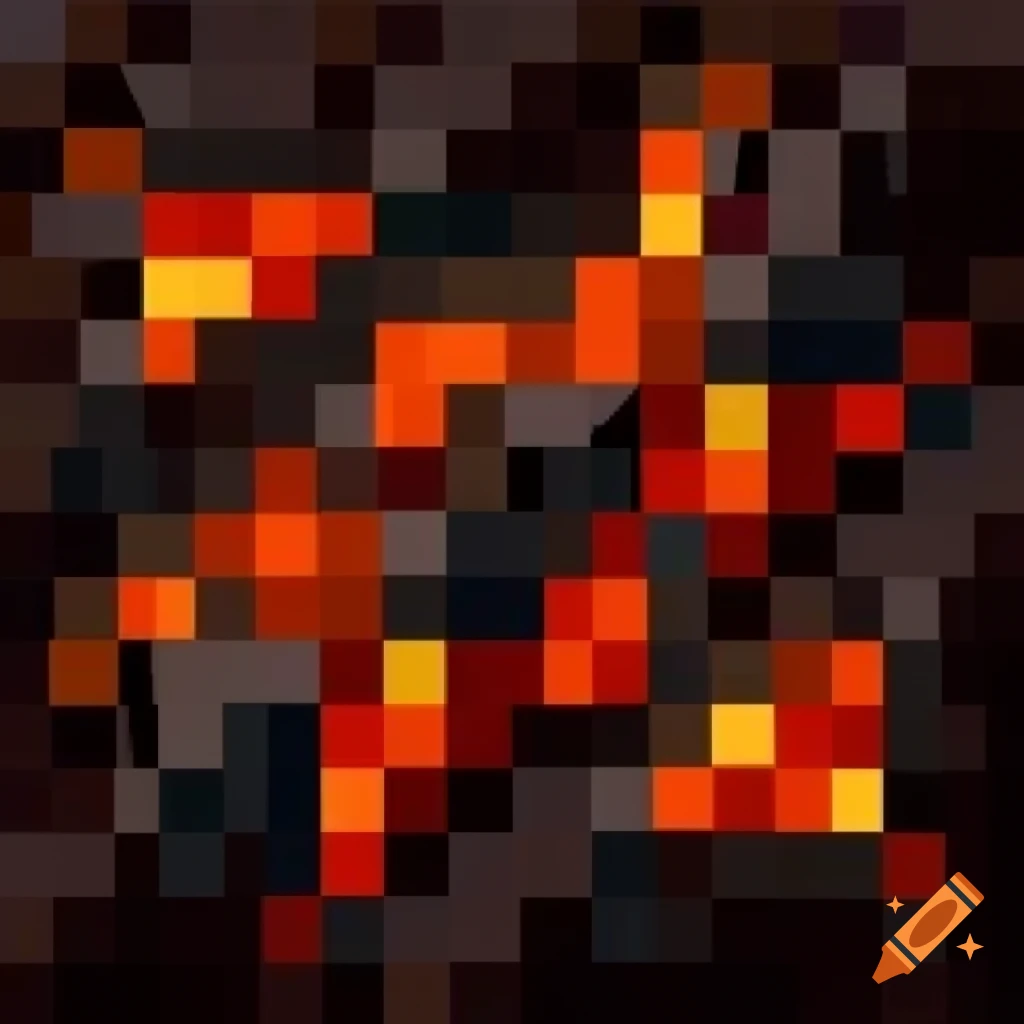 Minecraft lava texture with vibrant colors and details
