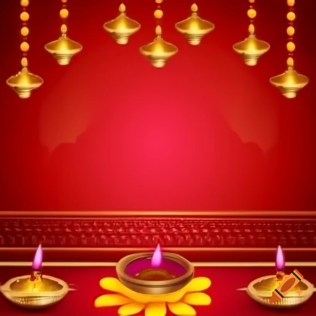 Colorful Diwali festival backgrounds with lights and decorations