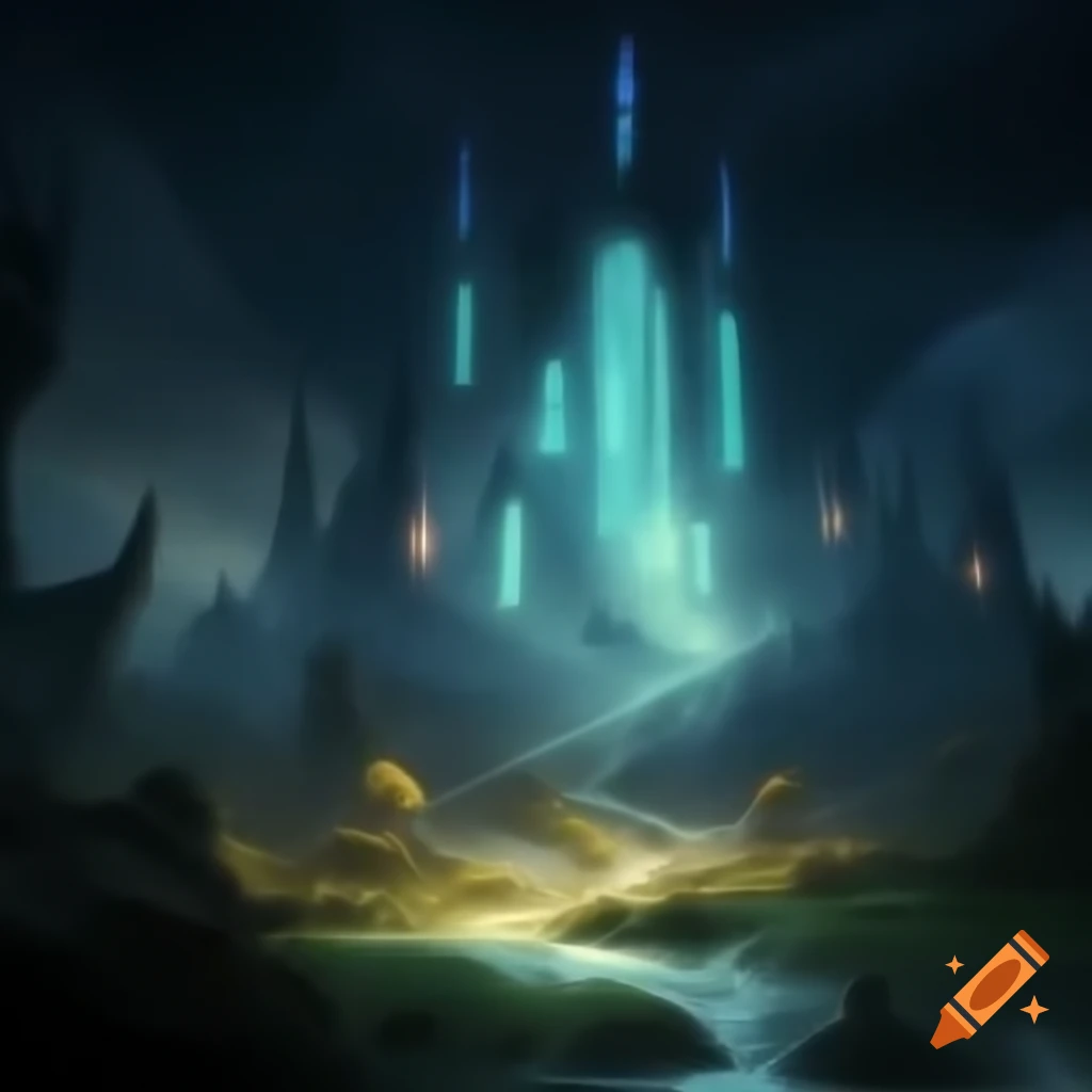 Large fantasy kingdom scene