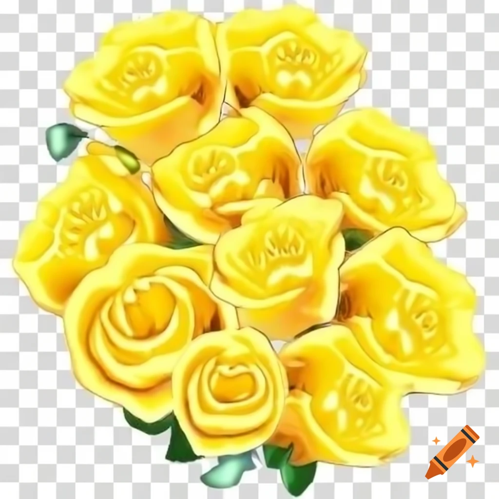 Heart-shaped arrangement of bright yellow roses symbolizing affection