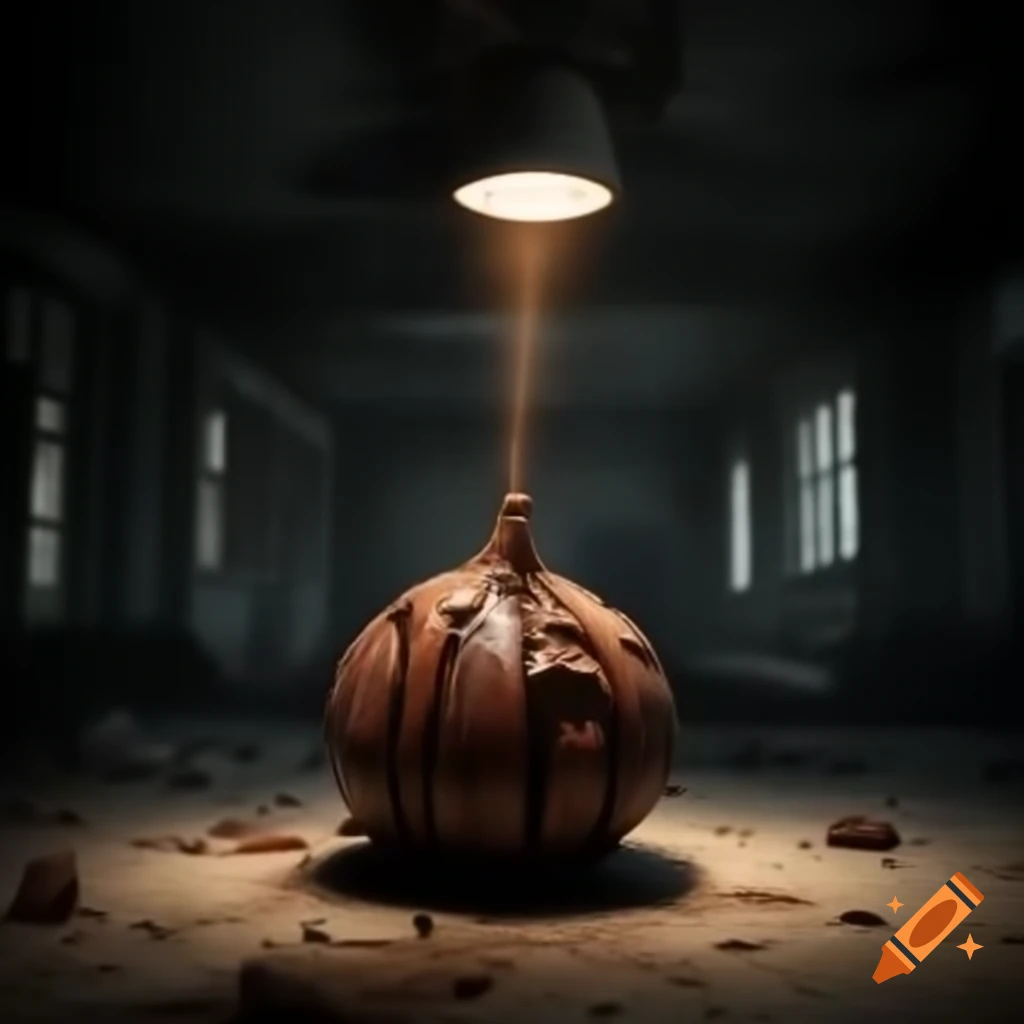 Realistic photo of peculiar Nutella-based organism in abandoned laboratory