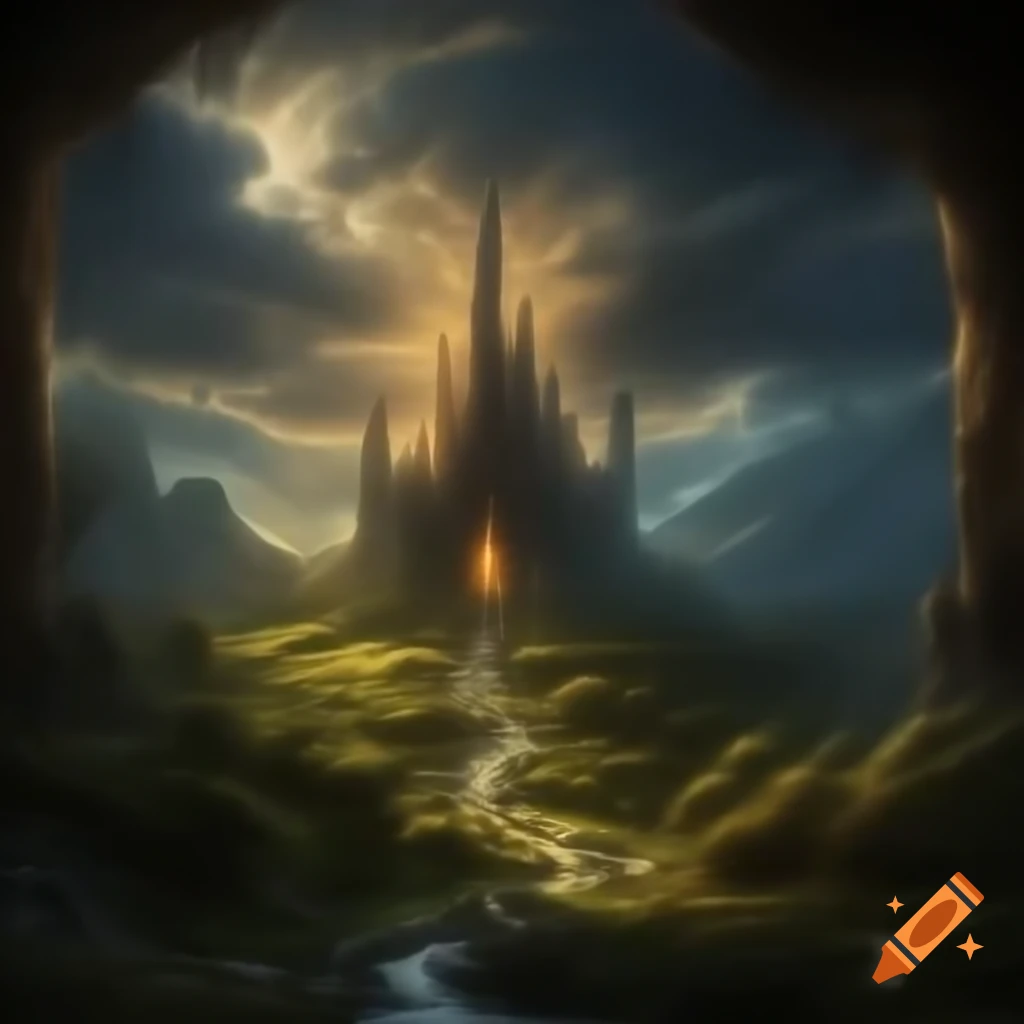 Large fantasy kingdom scene