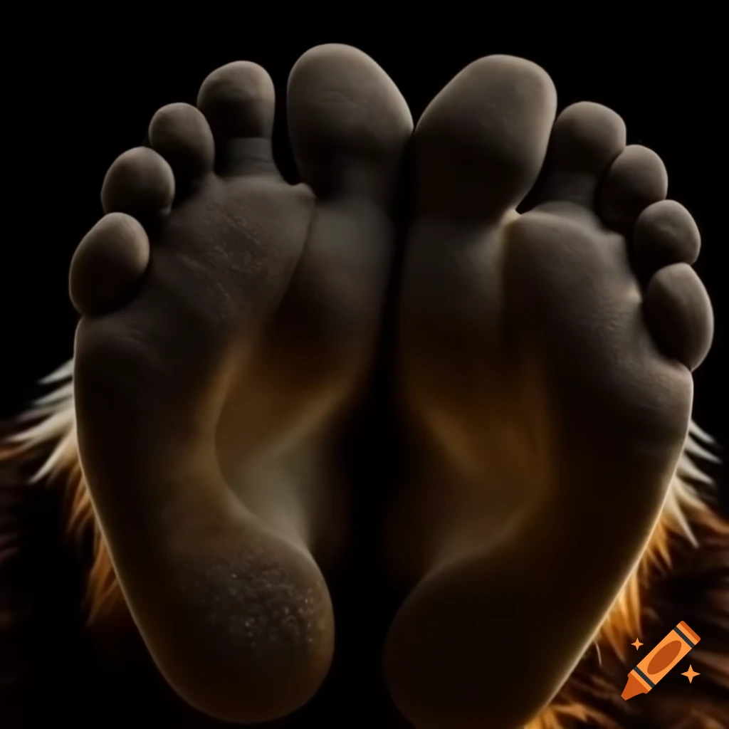Close-up view of the feet of Shadow the Hedgehog