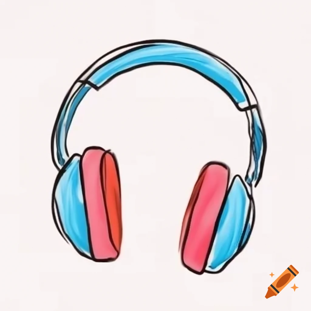 Vibrant colors combined with headphones