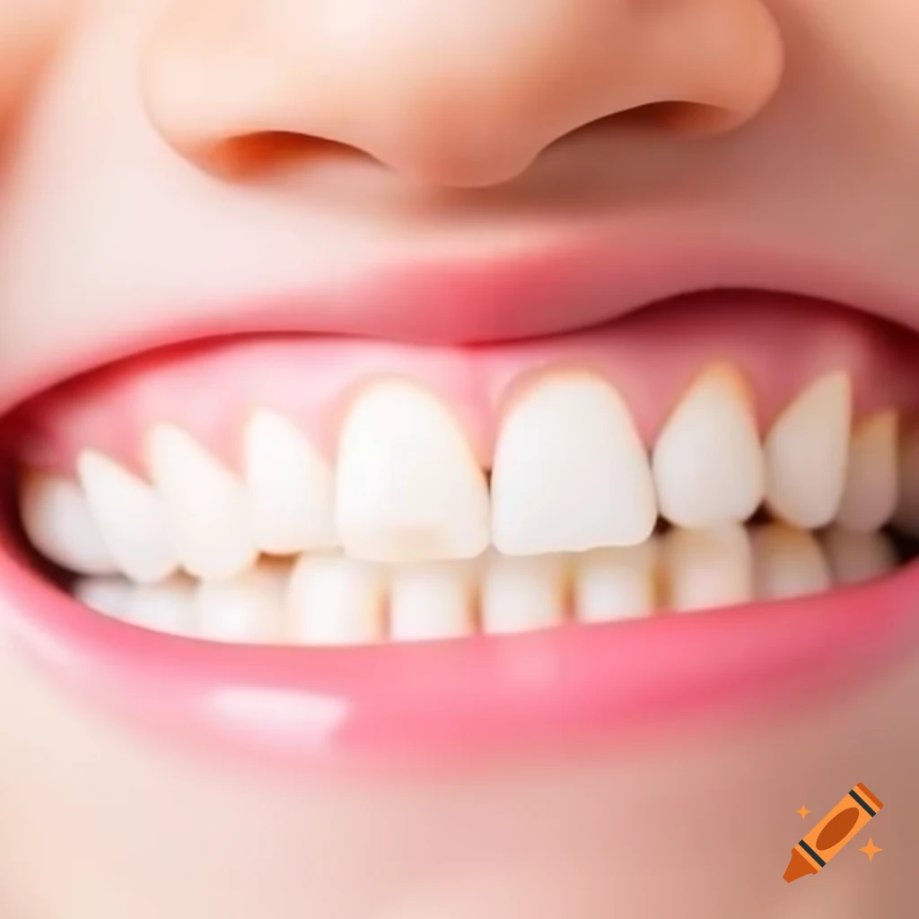 Child's tooth gums showing development