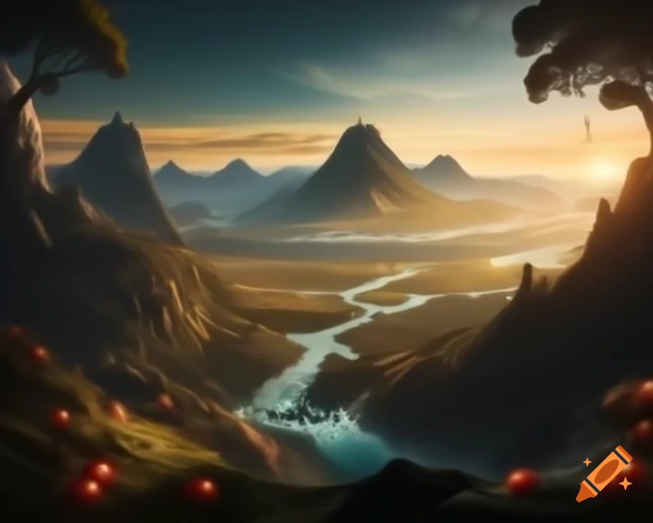 Legend of valley surrounded by tomatoes and guarded by mountains