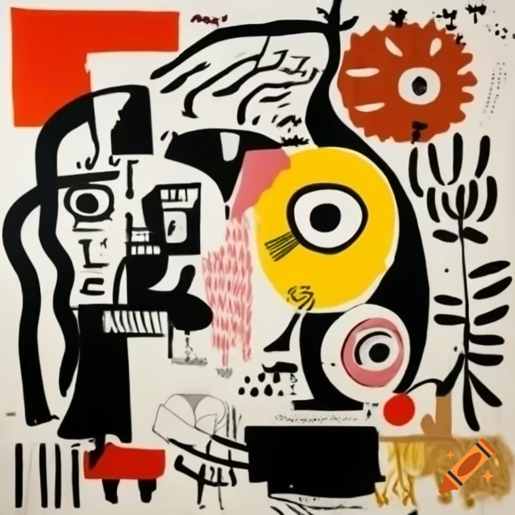 Guernica zoo painting by Jean-Michel Basquiat and Francisco Eppens