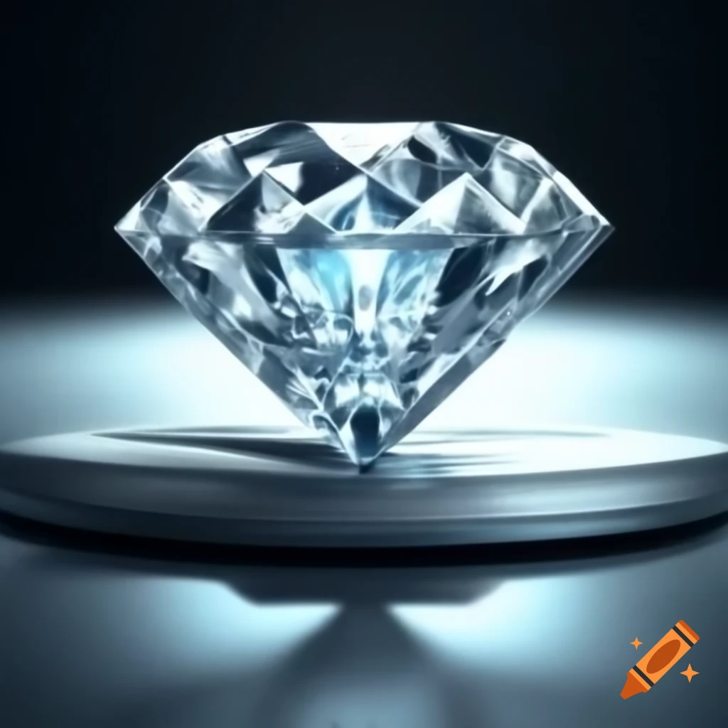 Diamond resting on a scale