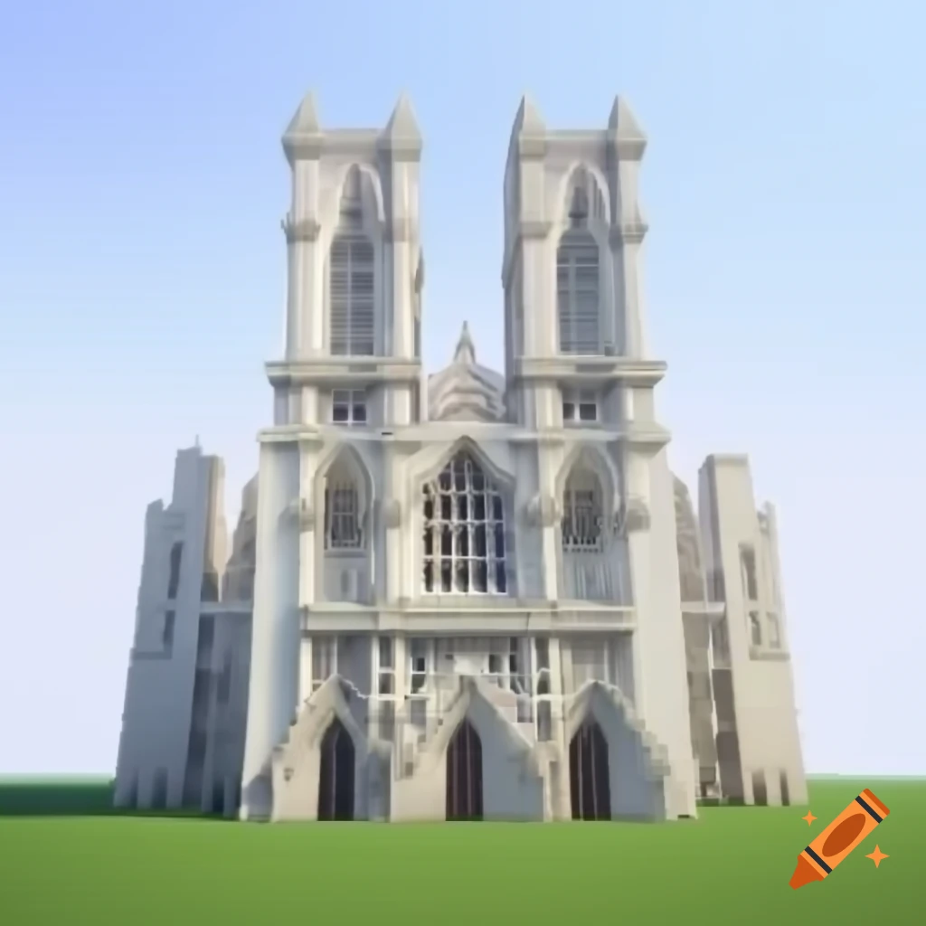Minecraft representation of York Cathedral from the Middle Ages