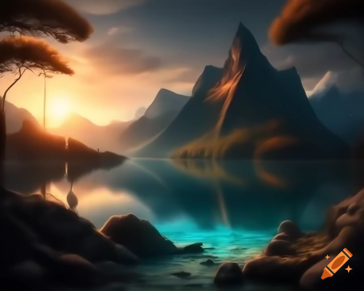 Photorealistic concept art of a mermaid in naturalistic colors