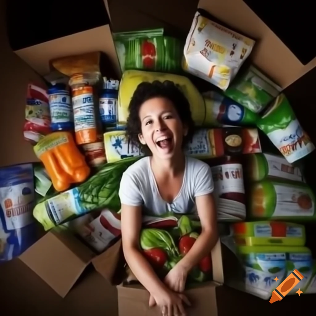 Variety of food displayed abundantly