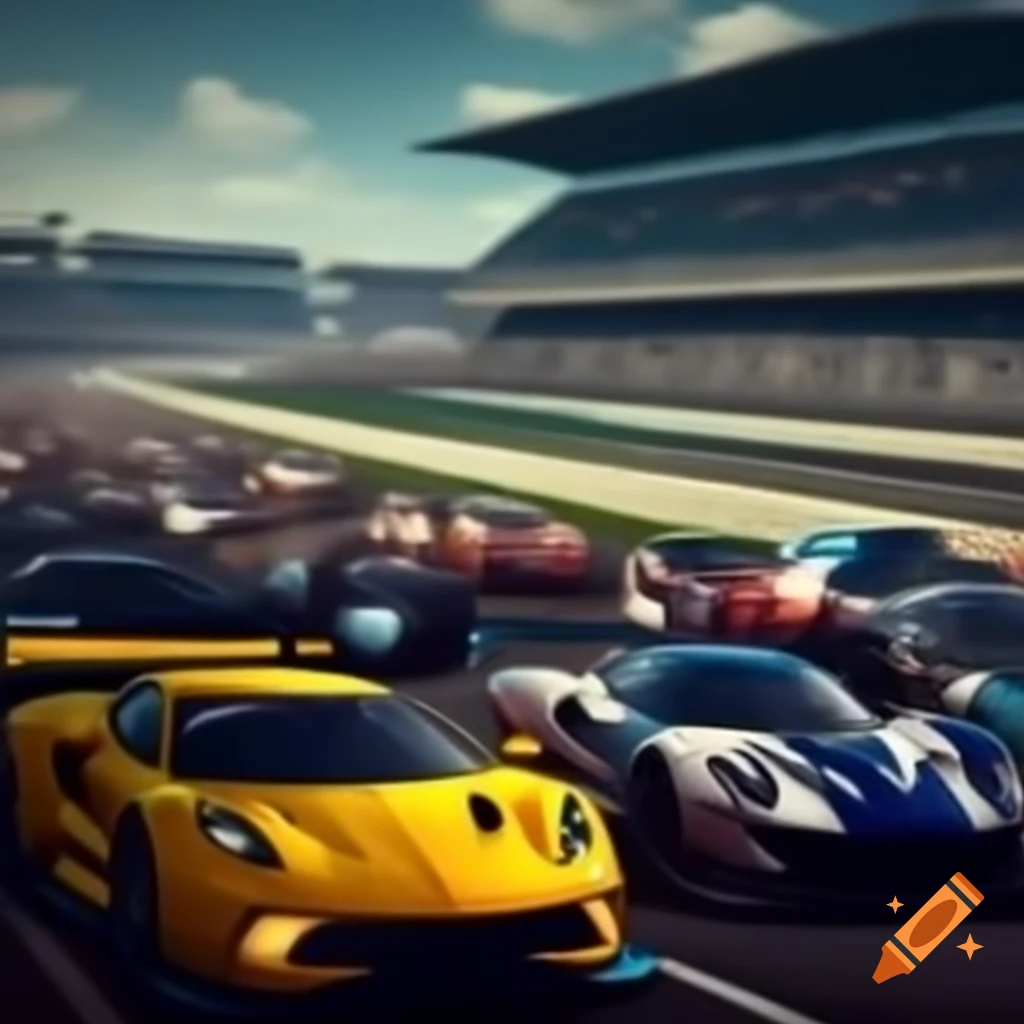 Dynamic background for a racing event