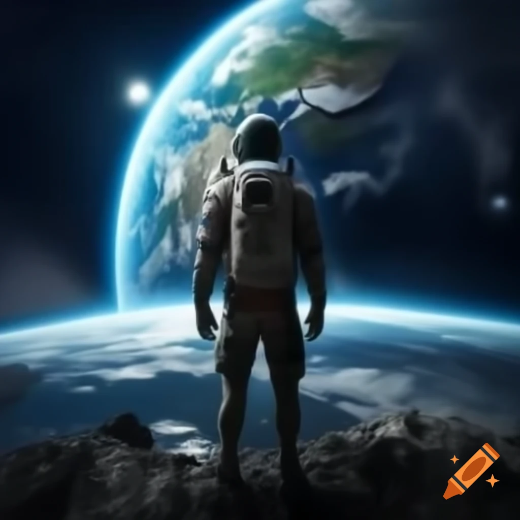 AI observing Earth with a terrifying perspective