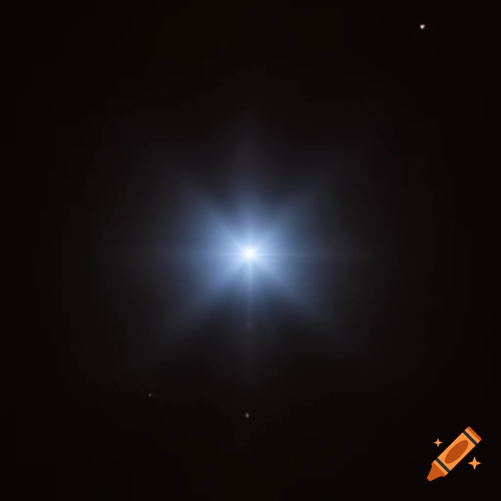 Eight pointed star in night sky referencing ancient iconography of the Blessed Virgin Mary