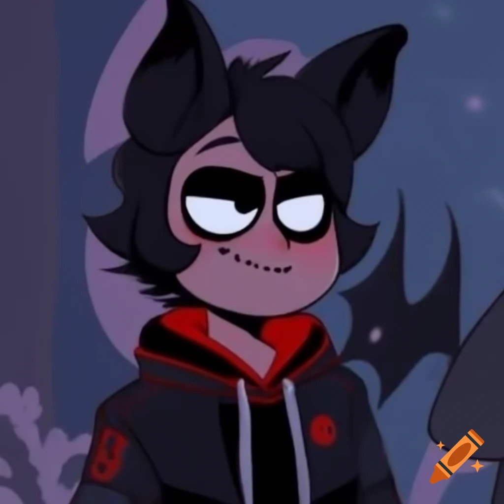 Vtuber character resembling a bat-themed design