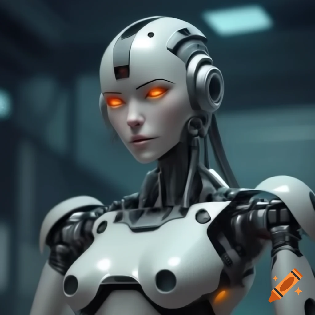 Female robot anime character known as waifu