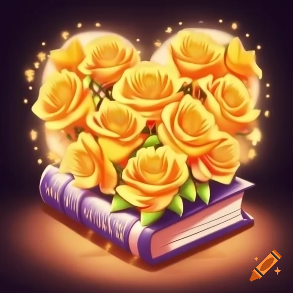 Heart-shaped arrangement of bright yellow roses symbolizing affection