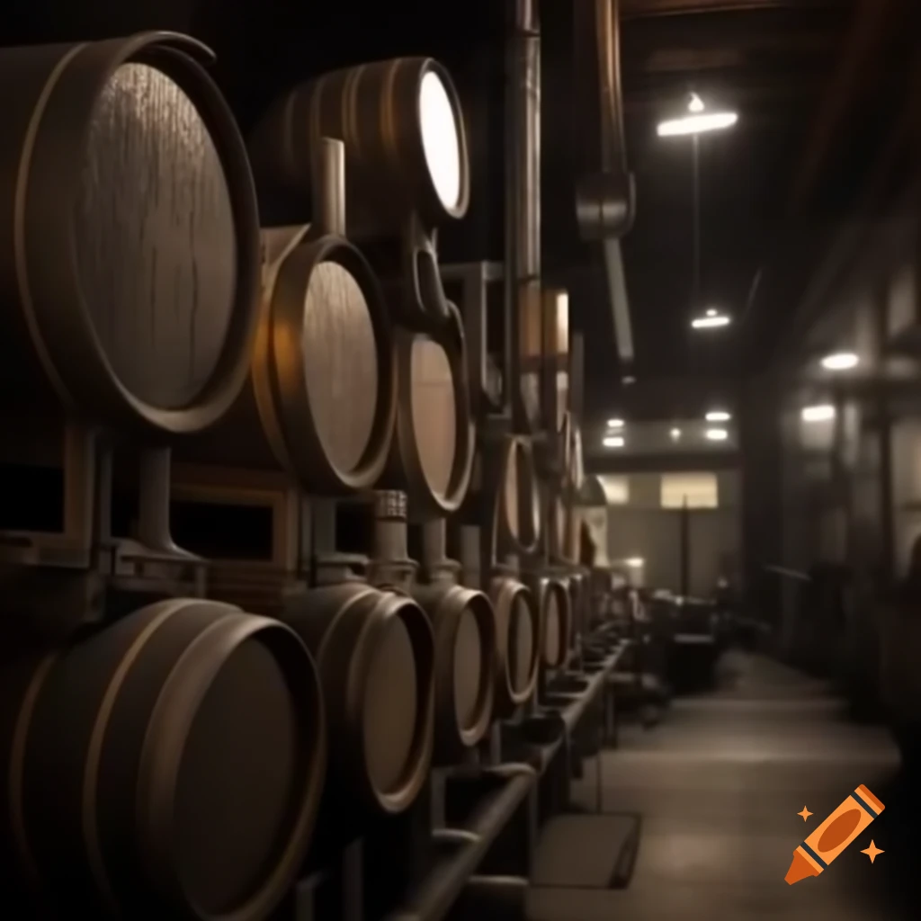 Dark factory producing beer