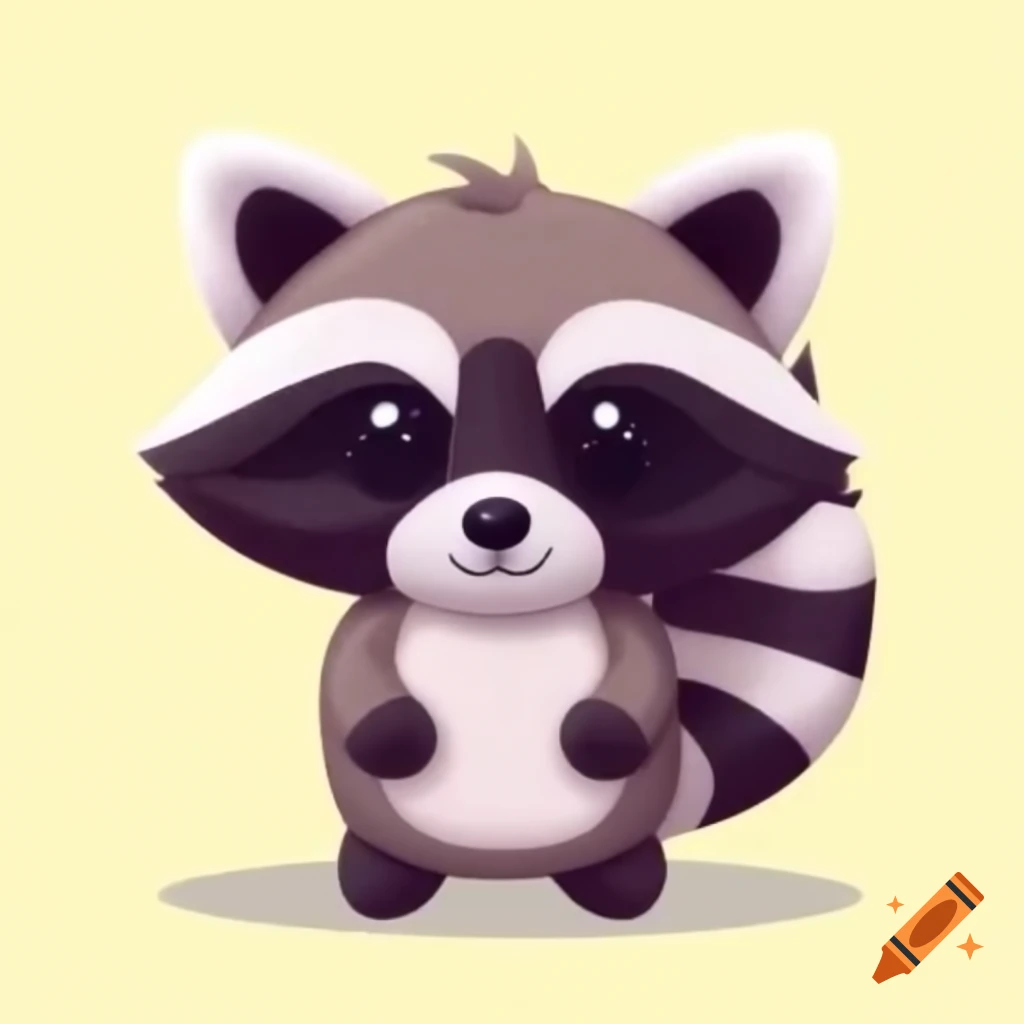 Stuffed raccoon toy