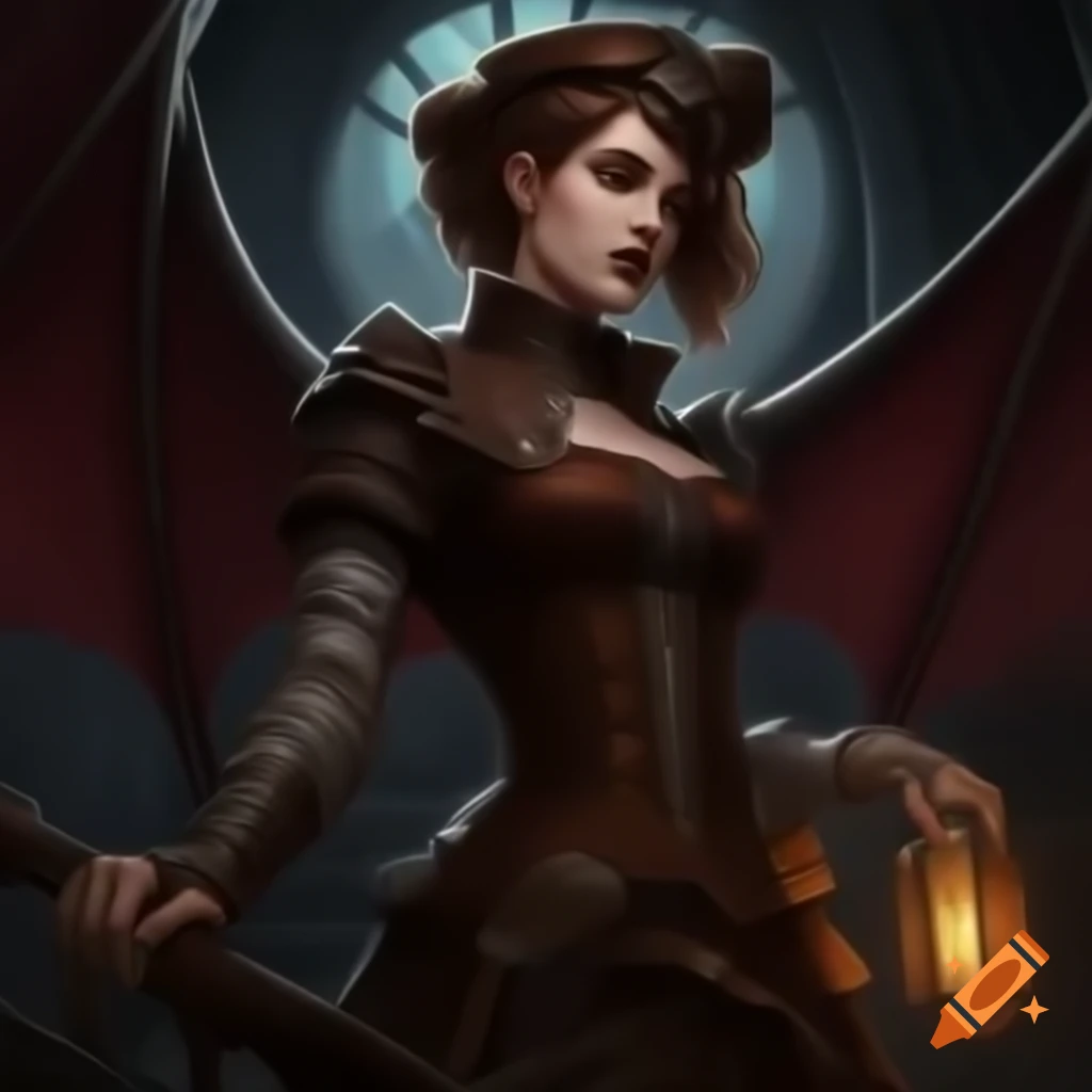 Victorian style characters from Dungeon and Dragons in steampunk attire