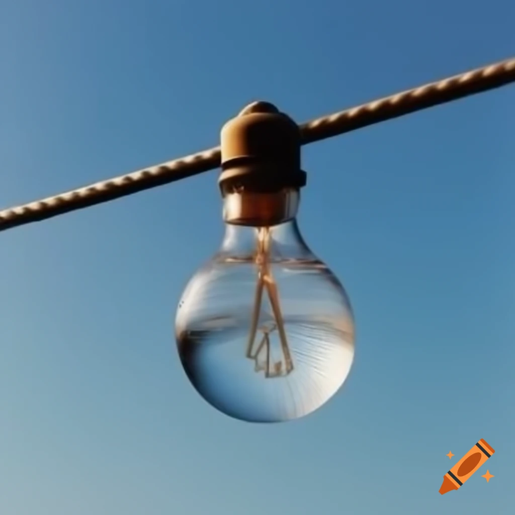 Une ampoule suspendue éteinte