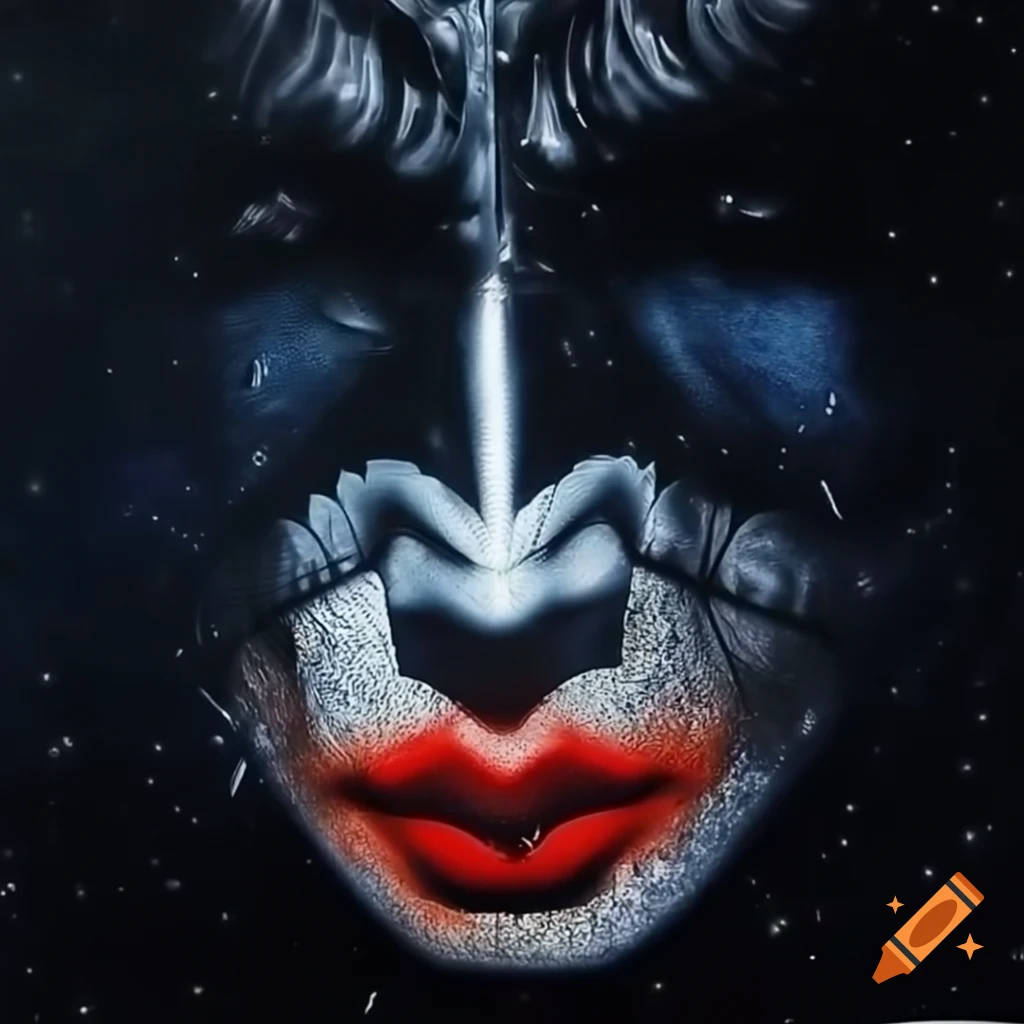 Ace Frehley of KISS performing with dynamic stage lighting