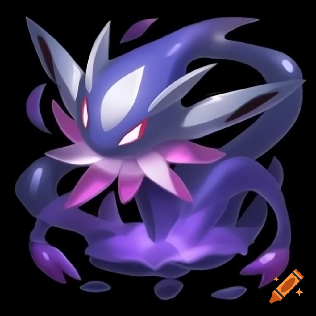 Psychic creature in Pokemon style