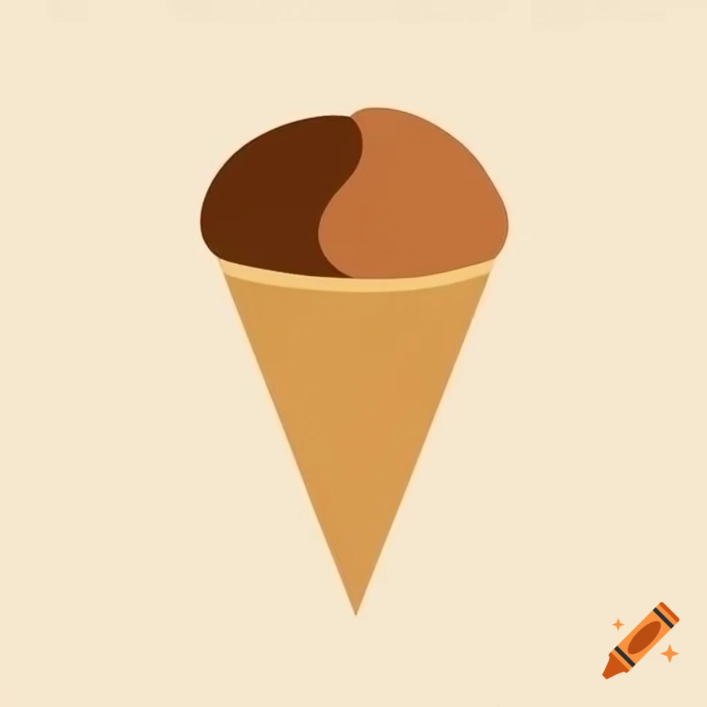 Elegant brown and gold filled cone design