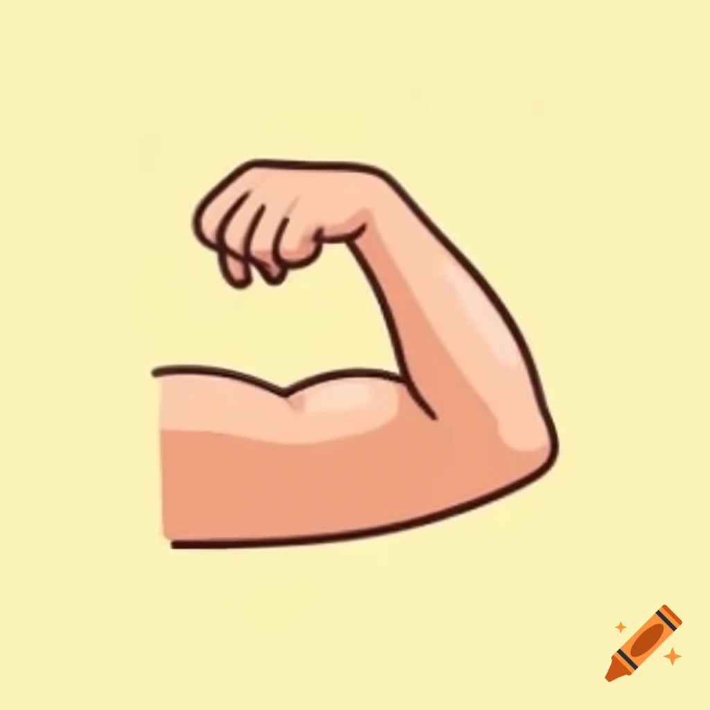Cartoon illustration of an arm