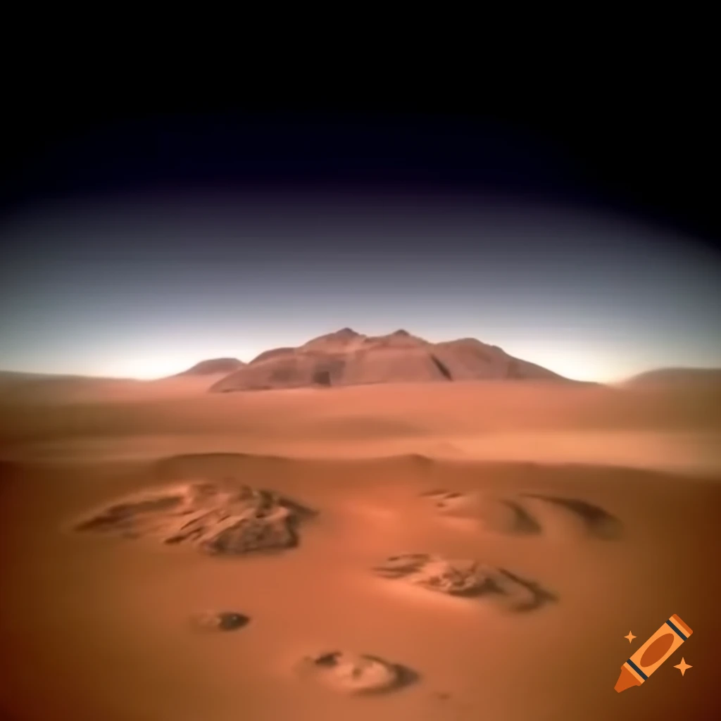 Mars landscape showcasing red terrain and rocky features