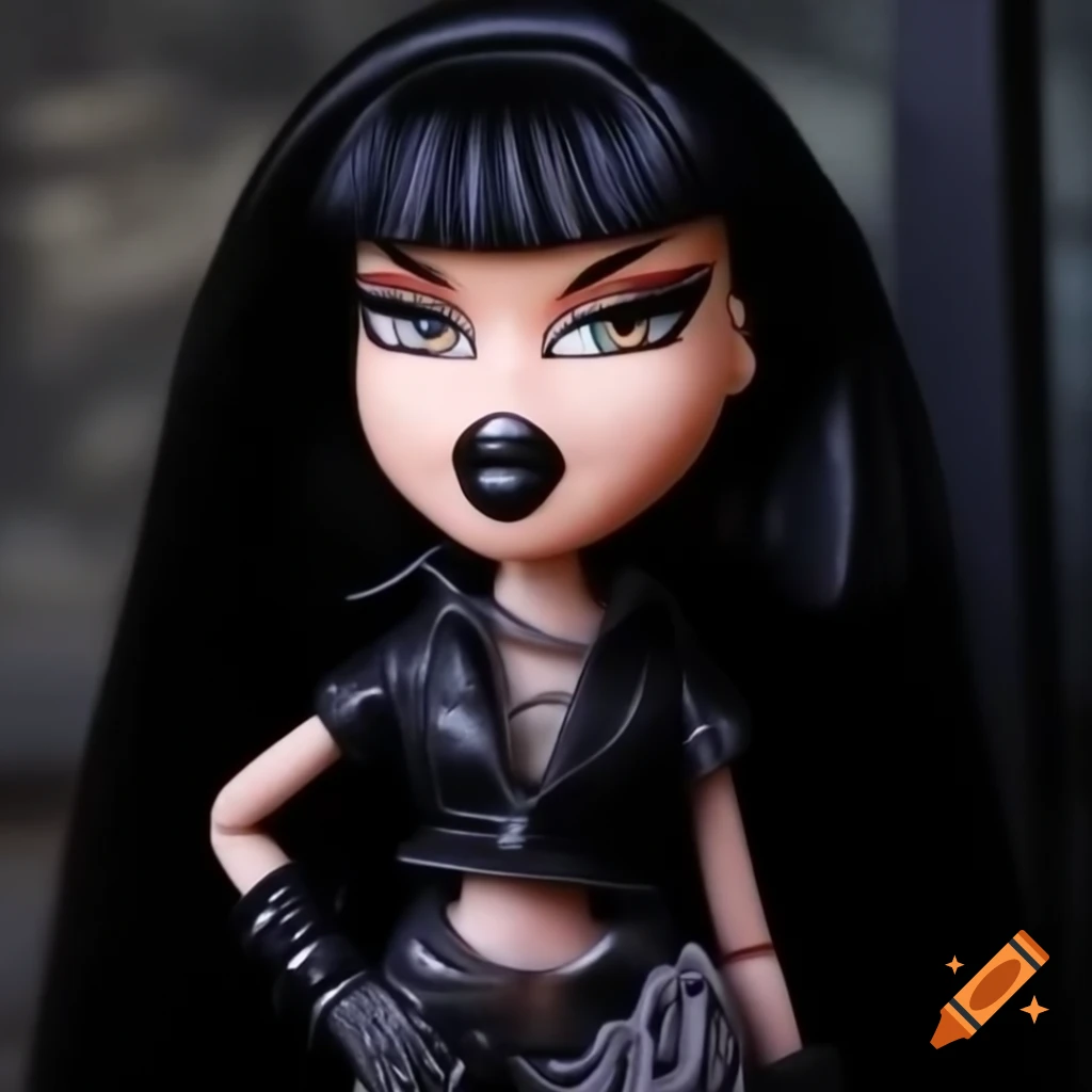 Bratz Doll Styled As Alien In Cheetah Coat With Porcelain Skin On Craiyon