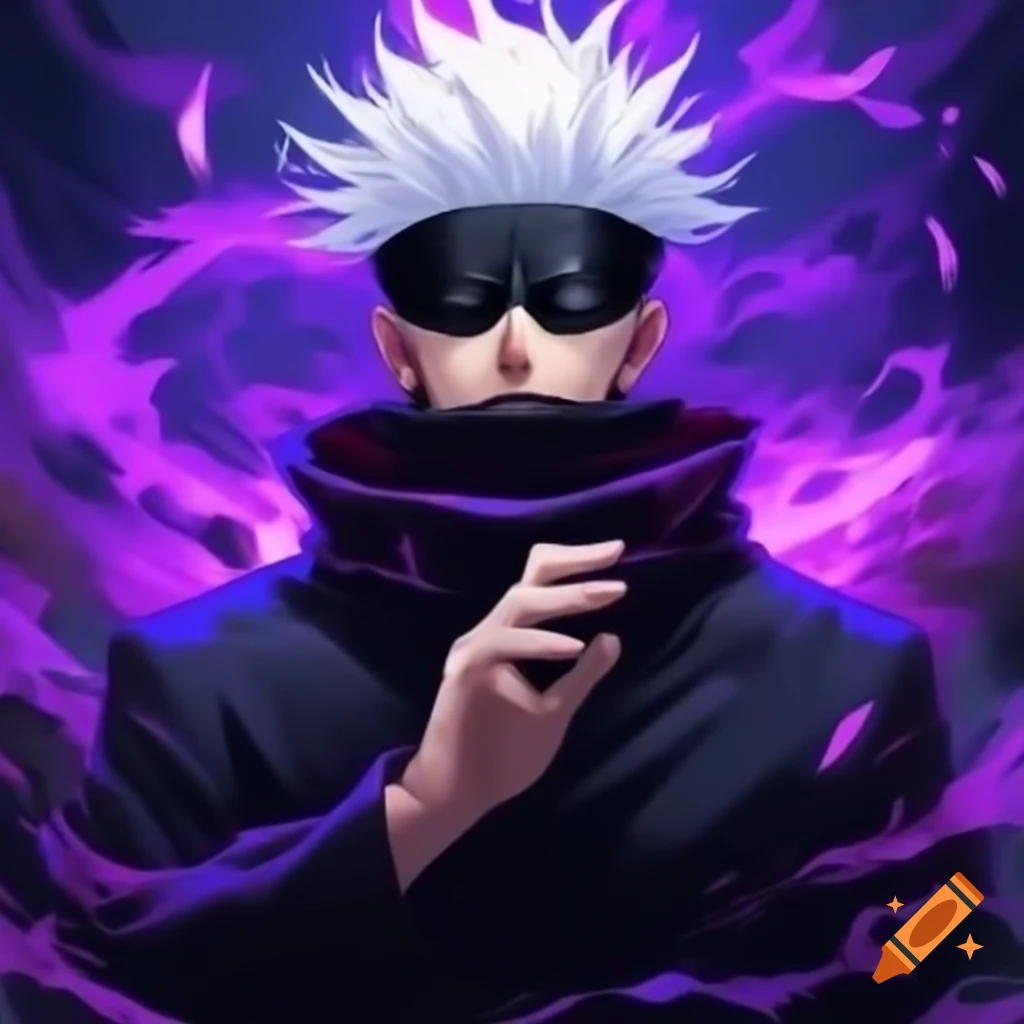 Gojo's Domain Expansion from anime with vibrant energy