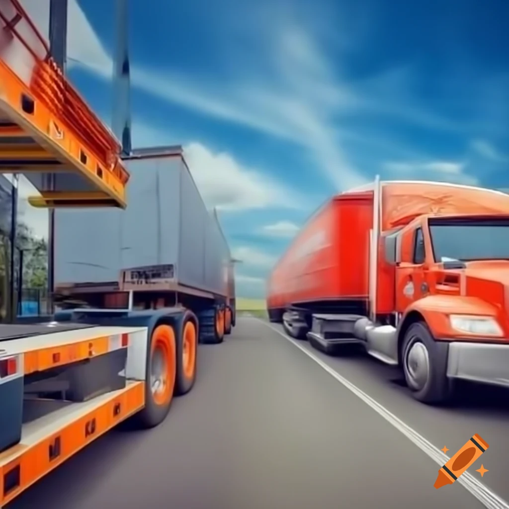 2D images representing courier services