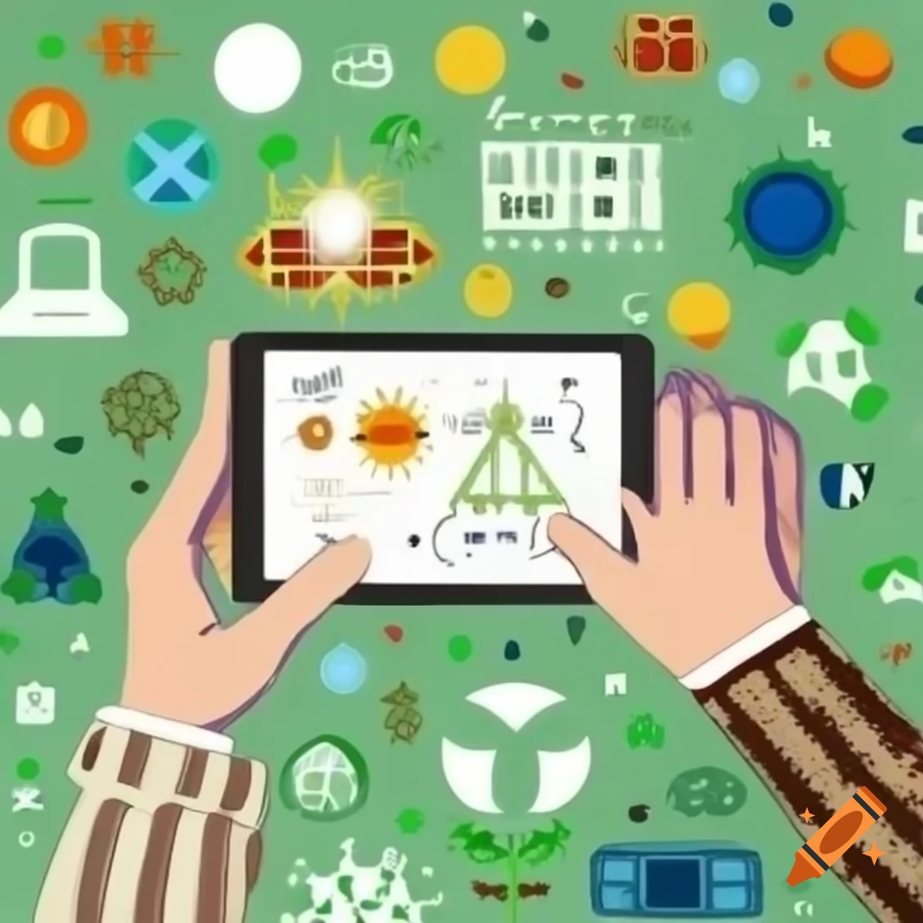Digital poster showcasing timeline of major discoveries in science and