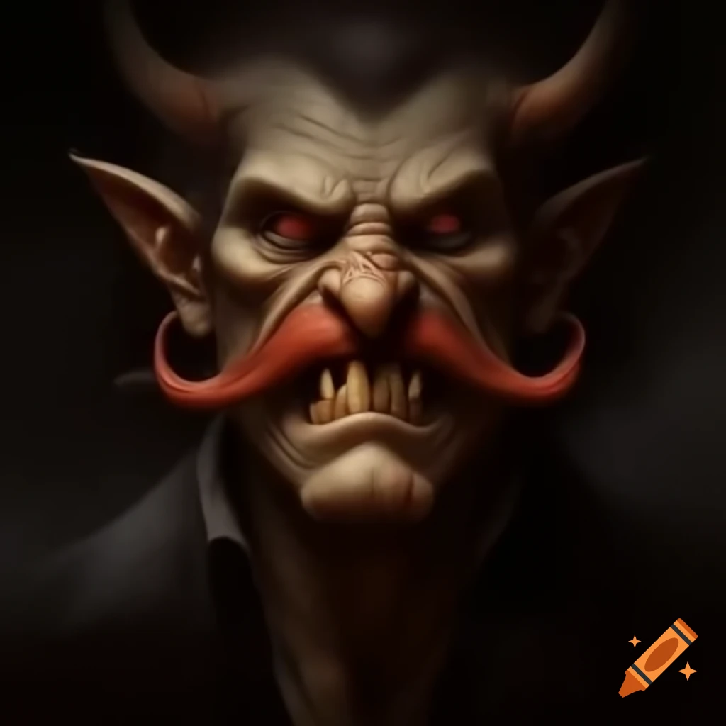 Demon character featuring a mustache