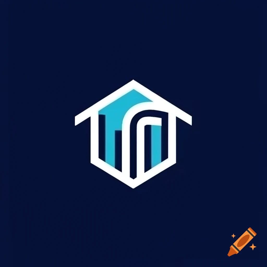 Logo of house on foundation of money symbolizing financial stability